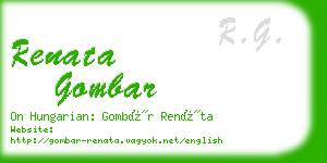 renata gombar business card